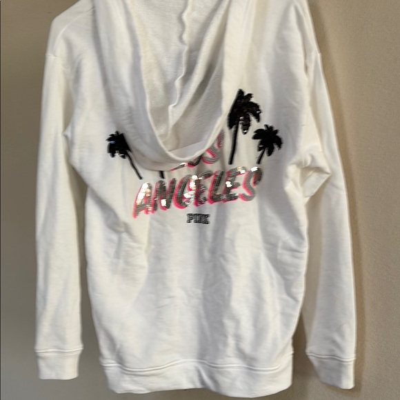 PINK Victoria's Secret White Lace-Up Sweater - Picture 5 of 9